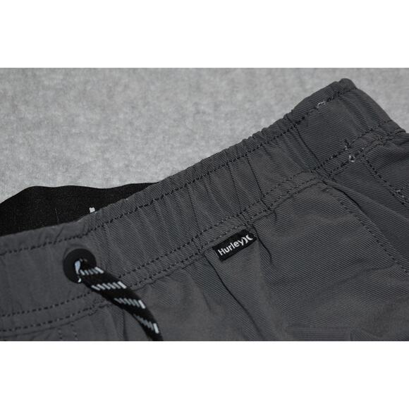 Hurley Gym Pants Workout Mens Size Medium With Pockets Tapered Gray Performance - Picture 4 of 7